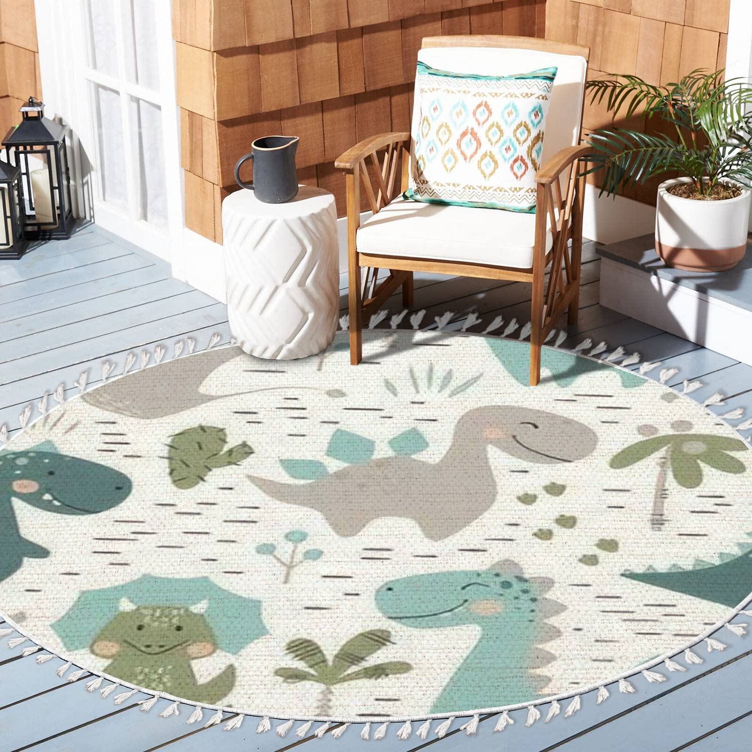 Amazon.com: Round Rugs Dinosaur Baby boy Childish Sweet Dino with